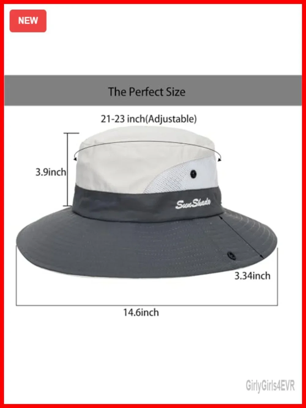 Sun Hat with Ponytail Hole Wide Brim Mesh Fishing Hat Foldable Packable